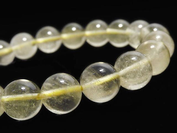 [Video][One of a kind] Libyan Desert Glass Round 10mm Bracelet NO.103