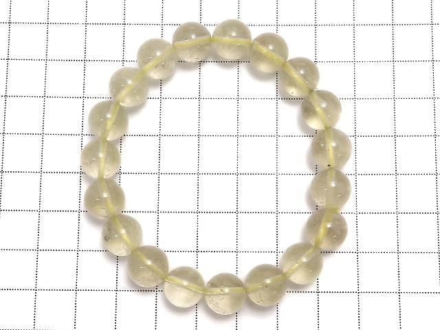 [Video][One of a kind] Libyan Desert Glass Round 10mm Bracelet NO.105