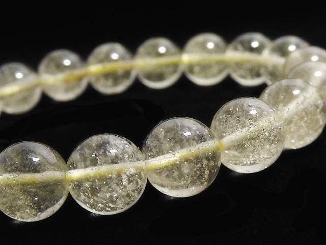 [Video][One of a kind] Libyan Desert Glass Round 10mm Bracelet NO.108