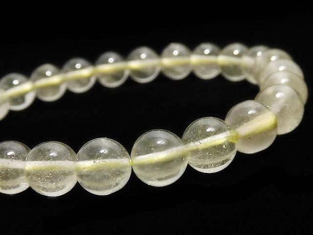 [Video][One of a kind] Libyan Desert Glass Round 7mm Bracelet NO.1