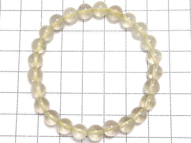 [Video][One of a kind] Libyan Desert Glass Round 7mm Bracelet NO.1