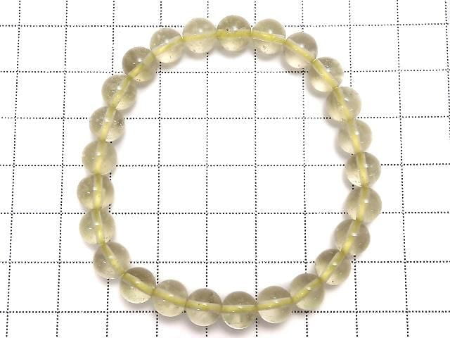 [Video][One of a kind] Libyan Desert Glass Round 7mm Bracelet NO.2