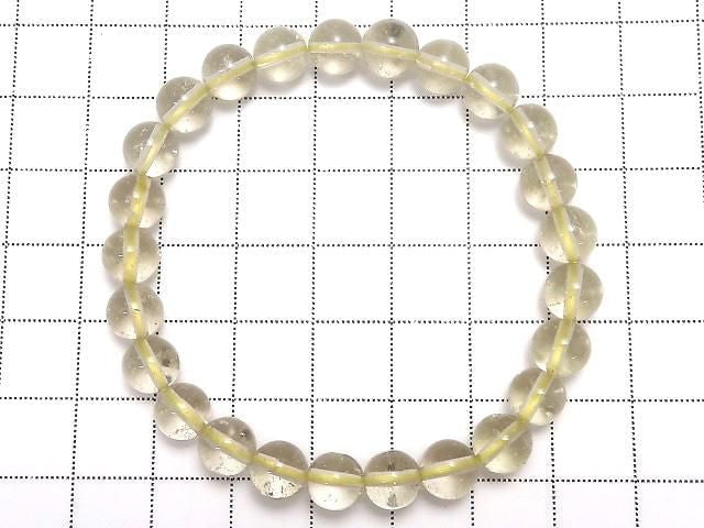 [Video][One of a kind] Libyan Desert Glass Round 7mm Bracelet NO.3