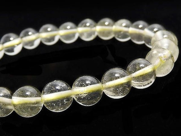 [Video][One of a kind] Libyan Desert Glass Round 7mm Bracelet NO.4