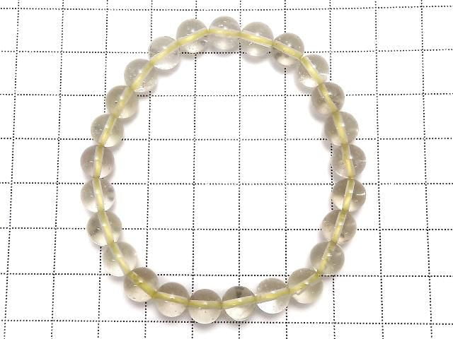 [Video][One of a kind] Libyan Desert Glass Round 7mm Bracelet NO.4