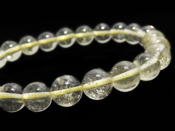 [Video][One of a kind] Libyan Desert Glass Round 8mm Bracelet NO.6