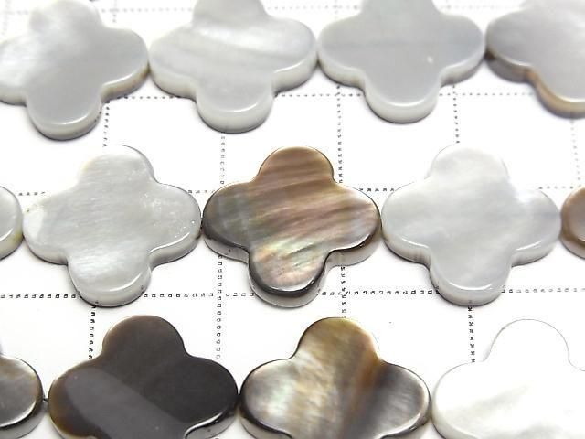 [Video] Black Shell AAA Flower Motif 15x15x3mm 1/4 or 1strand beads (aprx. 15 inches/37 cm)