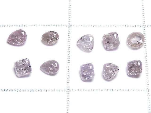 [Video][One of a kind] Pink Diamond Loose Stone Faceted 10pcs Set NO. 10