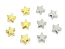Metal parts Star Motif 5.5x5.5mm Drilled Hole 10pcs