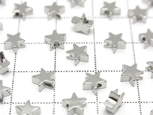 Metal parts Star Motif 5.5x5.5mm Drilled Hole 10pcs