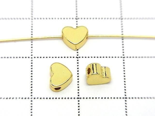 Metal parts Heart Motif 5x6mm Drilled Hole 10pcs