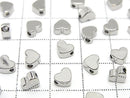 Metal parts Heart Motif 5x6mm Drilled Hole 10pcs