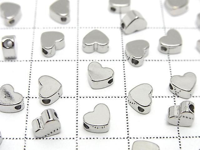 Metal parts Heart Motif 5x6mm Drilled Hole 10pcs