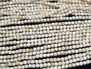 [Video] High Quality! Magnesite Cube Shape 3.5x3.5x3.5mm 1strand beads (aprx.15inch/37cm)