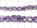 [Video][One of a kind] High Quality Ametrine AAA Micro Cut Size Gradation 1 Strand (43cm) NO.2
