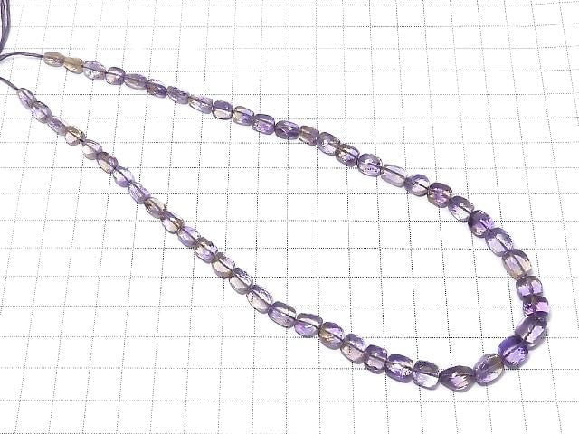 [Video][One of a kind] High Quality Ametrine AAA Micro Cut Size Gradation 1 Strand (43cm) NO.2