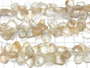[Video] Brown Topaz AA++ Rough Slice Faceted Half or 1 Strand Beads (aprx. 7 inches/17 cm)