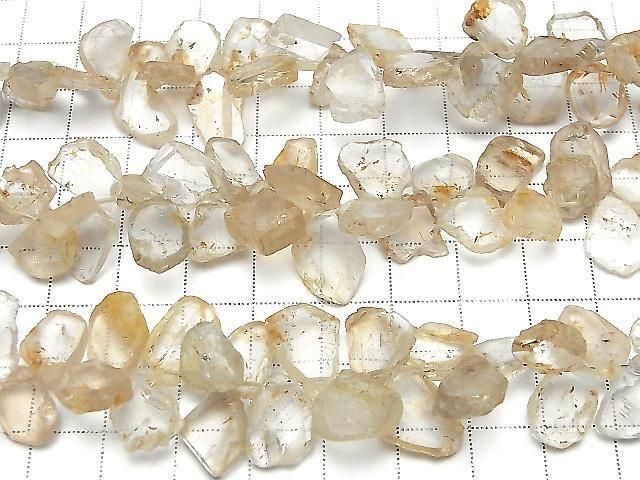 [Video] Brown Topaz AA++ Rough Slice Faceted Half or 1 Strand Beads (aprx. 7 inches/17 cm)