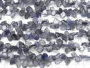 [Video] Iolite AA++ Rough Slice Faceted 1strand beads (aprx. 7 inches/18 cm)