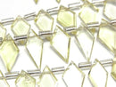 [Video] Lemon Quartz AA++ Deformed Diamond Shape 1strand beads (approx. 6 inches/16 cm)