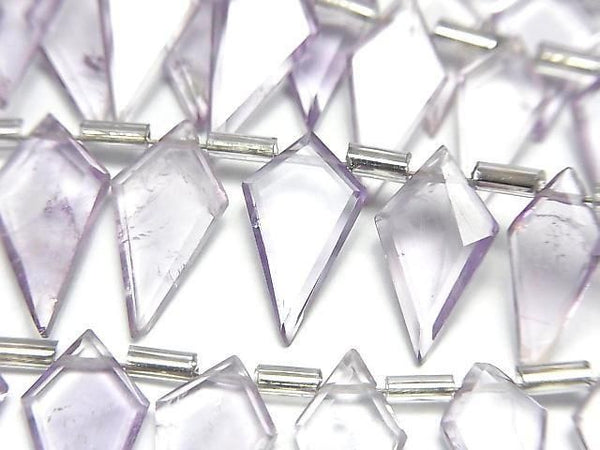 [Video] Pink Amethyst AA++ Deformed Diamond Shape 1strand beads (approx. 6 inches/16 cm)
