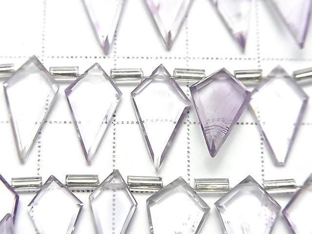 [Video] Pink Amethyst AA++ Deformed Diamond Shape 1strand beads (approx. 6 inches/16 cm)