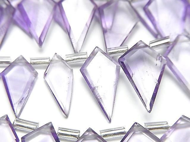 [Video] Amethyst AA++ Deformed Diamond Shape 1strand beads (approx. 6 inches/16 cm)