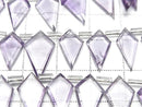 [Video] Amethyst AA++ Deformed Diamond Shape 1strand beads (approx. 6 inches/16 cm)