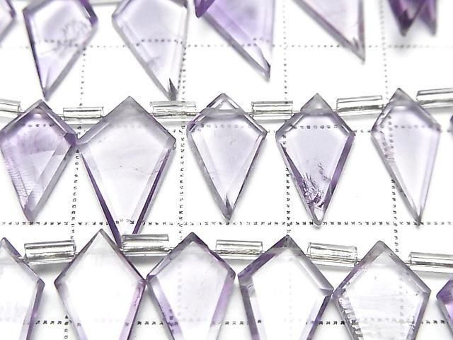 [Video] Amethyst AA++ Deformed Diamond Shape 1strand beads (approx. 6 inches/16 cm)