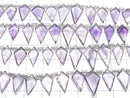 [Video] Amethyst AA++ Deformed Diamond Shape 1strand beads (approx. 6 inches/16 cm)