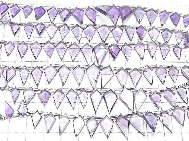 [Video] Amethyst AA++ Deformed Diamond Shape 1strand beads (approx. 6 inches/16 cm)