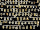 [Video] Rutilated Quartz AA++ Drop Faceted Briolette 1strand beads (20pcs )