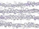 [Video] Unheated Blue-Purple Sapphire AA++ Pear Shape Faceted Briolette Half or 1 strand beads (approx. 7 inches/18 cm)