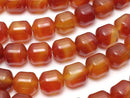 [Video] Mixed Carnelian AAA- Rondelle (Tube) 9x8.5x8.5mm 1strand beads (aprx. 14 inches/34 cm)