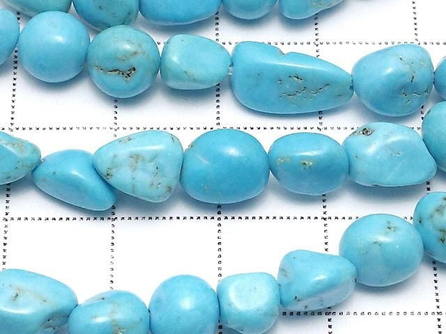 [Video] Magnesite Turquoise Nugget 1 strand beads (aprx. 15 inches/37 cm)