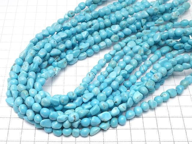 [Video] Magnesite Turquoise Nugget 1 strand beads (aprx. 15 inches/37 cm)