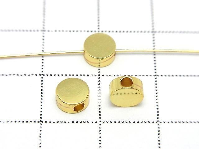 Metal parts Coin Motif 6x6mm Drilled Hole 10pcs