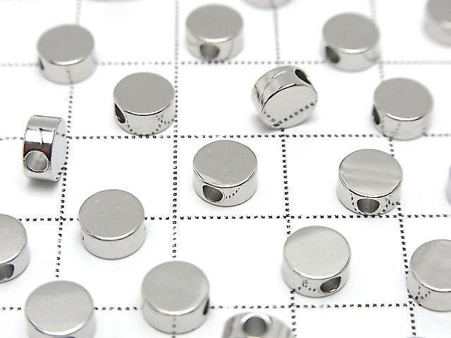Metal parts Coin Motif 6x6mm Drilled Hole 10pcs