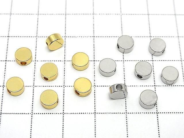 Metal parts Coin Motif 6x6mm Drilled Hole 10pcs