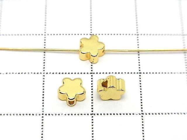 Metal parts Flower Motif 5.5x5.5mm Drilled Hole 10pcs