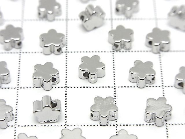 Metal parts Flower Motif 5.5x5.5mm Drilled Hole 10pcs