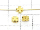 Metal parts Clover motif 6x6mm Drilled Hole 10pcs