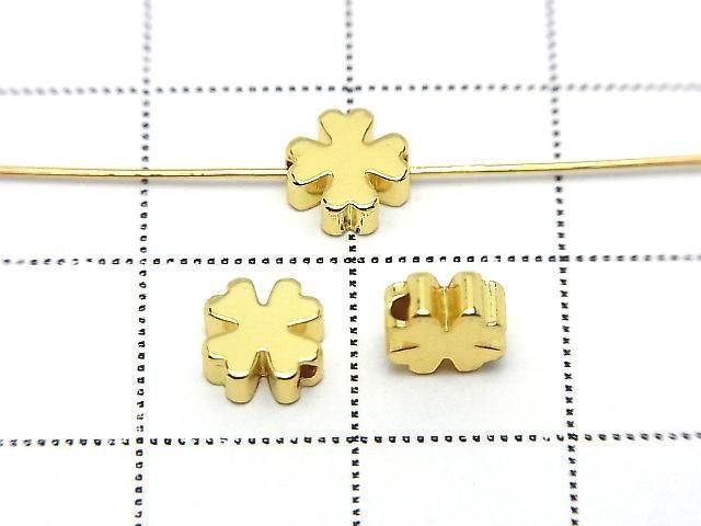 Metal parts Clover motif 6x6mm Drilled Hole 10pcs