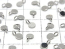 Metal parts Coin Charms 7x4mm Silver 5pcs
