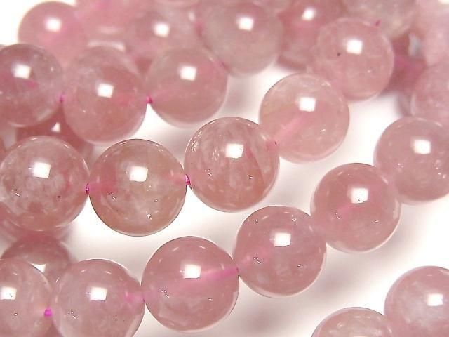 [Video] Madagascar Deep Rose Quartz AA++ Round 10mm Bracelet