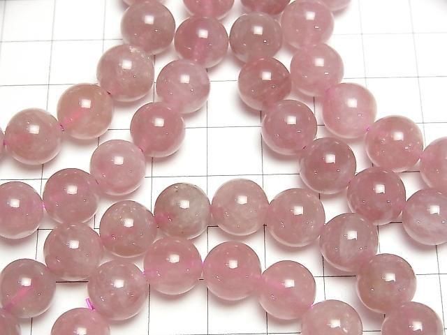 [Video] Madagascar Deep Rose Quartz AA++ Round 10mm Bracelet