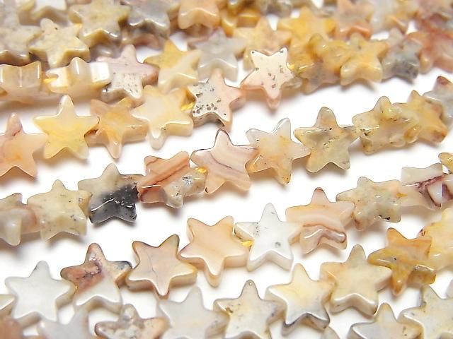 [Video] Crazy Lace Agate Star 6x6mm 1strand beads (aprx.15inch/36cm)