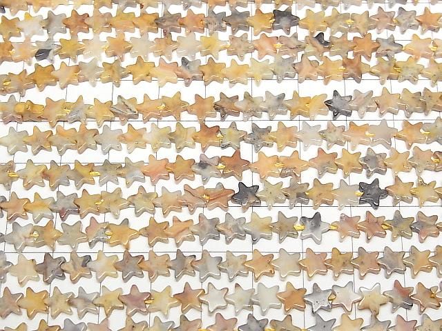 [Video] Crazy Lace Agate Star 6x6mm 1strand beads (aprx.15inch/36cm)