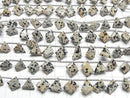 [Video] Dalmatian Jasper Fancy Shape Cut Half or 1 strand beads (14pcs)