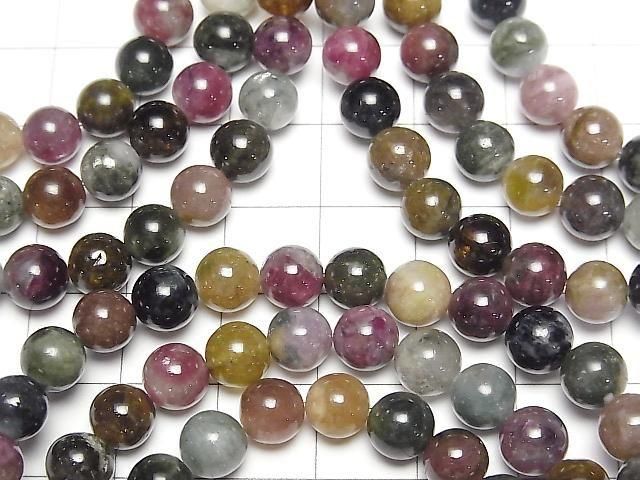 [Video] Multicolor Tourmaline AA Round 6.5mm Bracelet